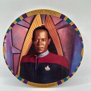 Star Trek Deep Space Nine Commander Benjamin Sisko Plate By Hamilton Collection